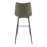Alibi Dark Green Barstool (Set of 2) by Moe's Home at Eve Furniture