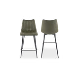 Alibi Dark Green Counter Stool (Set of 2) by MOES at Eve Furniture