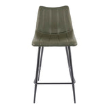Alibi Dark Green Counter Stool (Set of 2) by Moe's Home at Eve Furniture