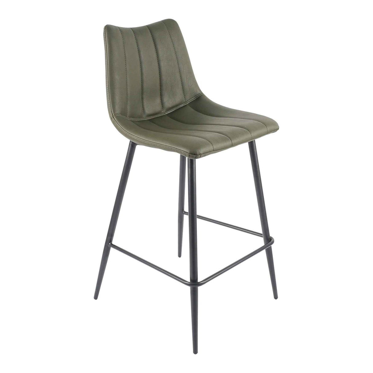 Alibi Dark Green Counter Stool (Set of 2) by Moe's Home at Eve Furniture