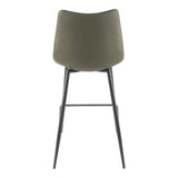 Alibi Dark Green Counter Stool (Set of 2) by Moe's Home at Eve Furniture