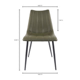 Alibi Dark Green Dining Chair (Set of 2) by MOES at Eve Furniture