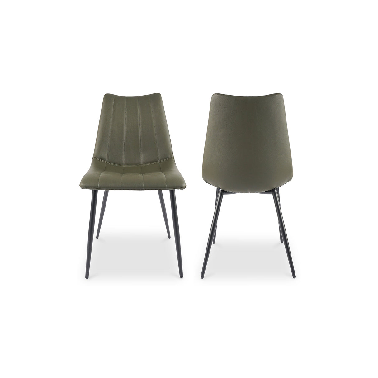 Alibi Dark Green Dining Chair (Set of 2) by MOES at Eve Furniture
