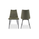 Alibi Dark Green Dining Chair (Set of 2) by MOES at Eve Furniture