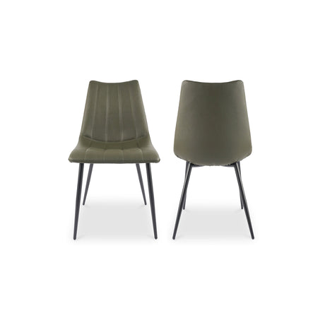 Alibi Dark Green Dining Chair (Set of 2) by MOES at Eve Furniture