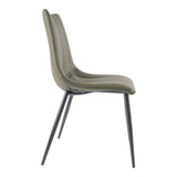 Alibi Dark Green Dining Chair (Set of 2) by MOES at Eve Furniture