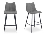 Alibi Dark Grey Bar Stool (Set of 2) by MOES at Eve Furniture