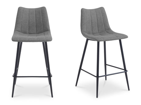 Alibi Dark Grey Bar Stool (Set of 2) by MOES at Eve Furniture
