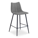 Alibi Dark Grey Bar Stool (Set of 2) by Moe's Home at Eve Furniture