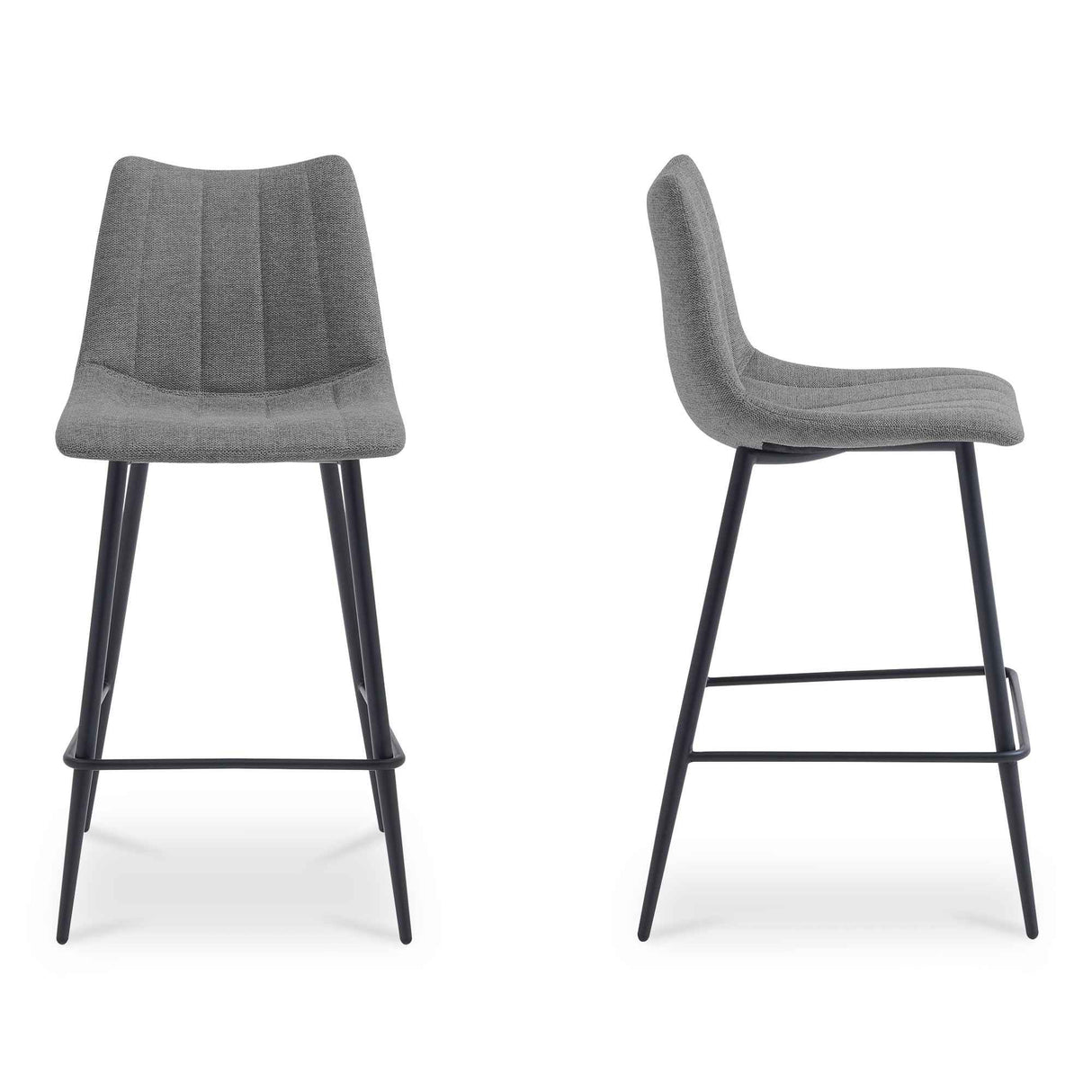 Alibi Dark Grey Bar Stool (Set of 2) by Moe's Home at Eve Furniture