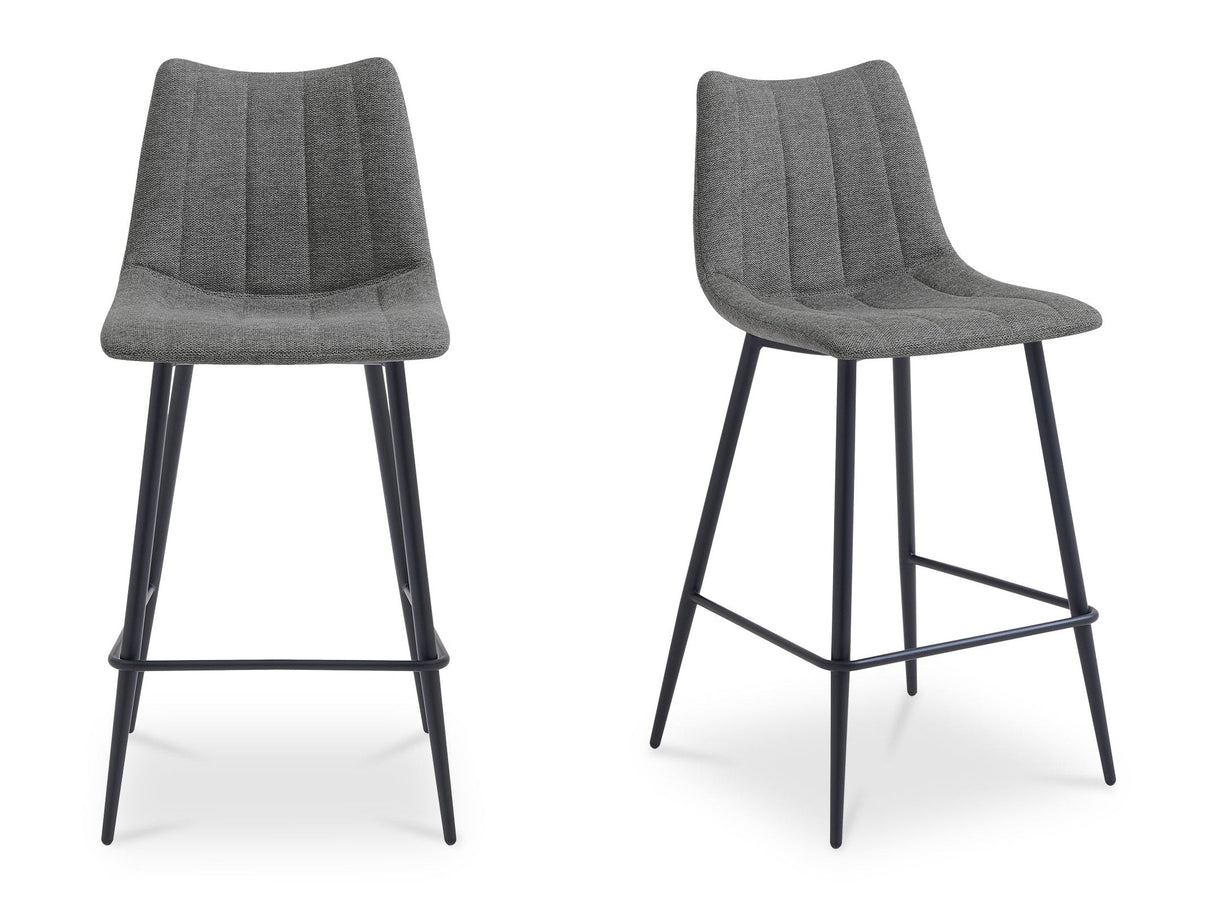 Alibi Dark Grey Counter Stool (Set of 2) by MOES at Eve Furniture