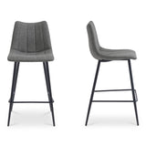 Alibi Dark Grey Counter Stool (Set of 2) by MOES at Eve Furniture