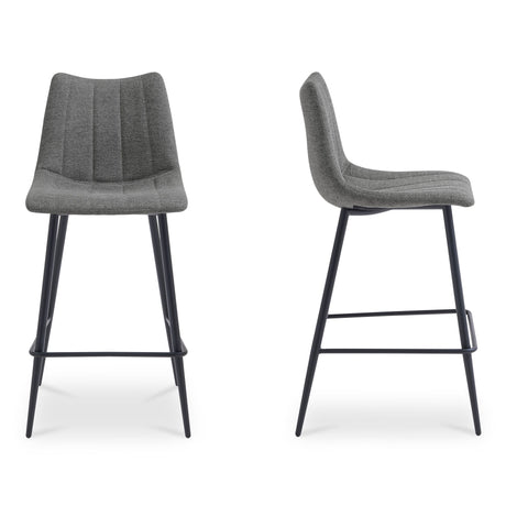Alibi Dark Grey Counter Stool (Set of 2) by MOES at Eve Furniture