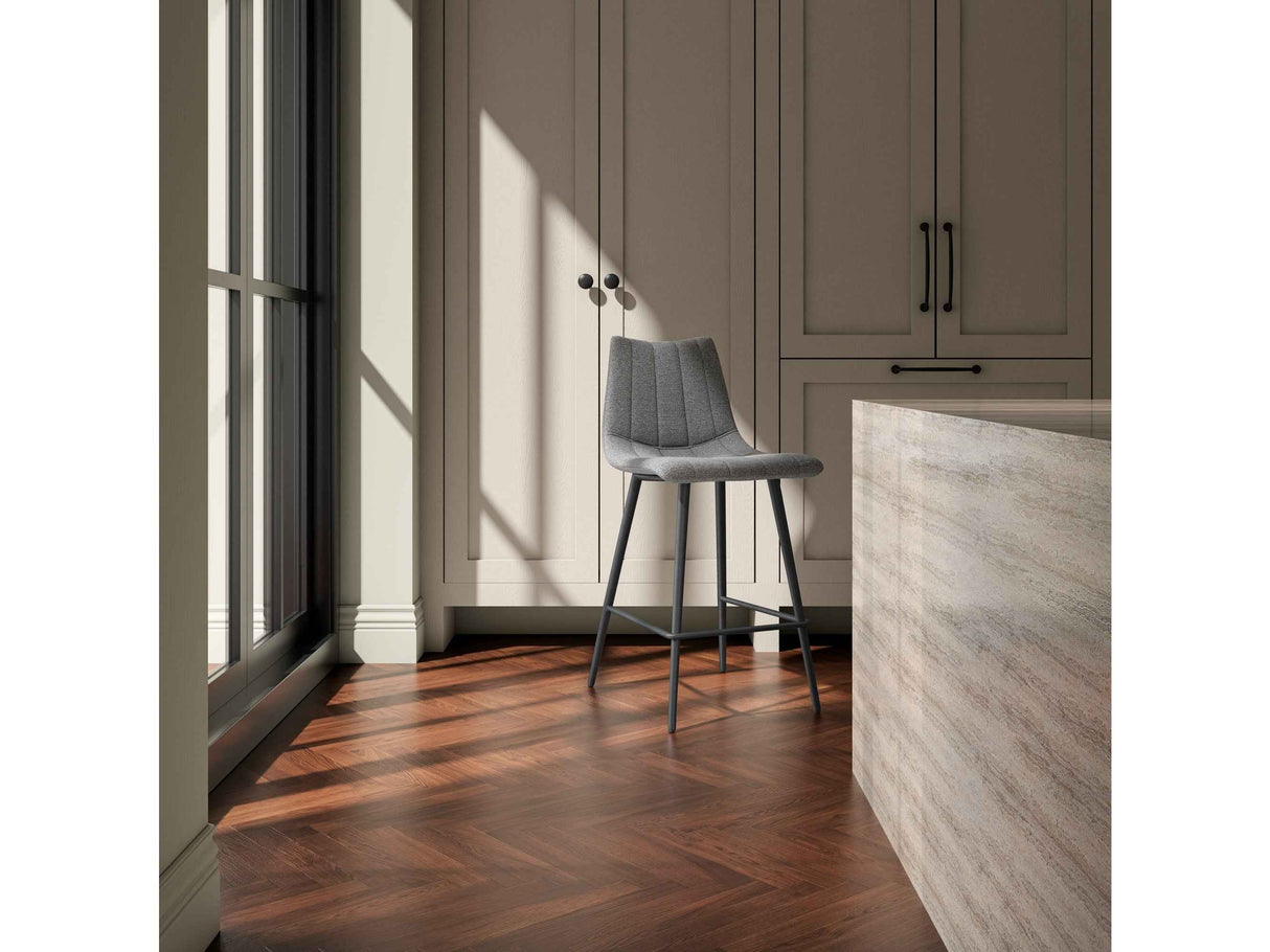Alibi Dark Grey Counter Stool (Set of 2)