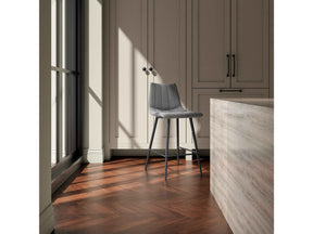 Alibi Dark Grey Counter Stool (Set of 2)