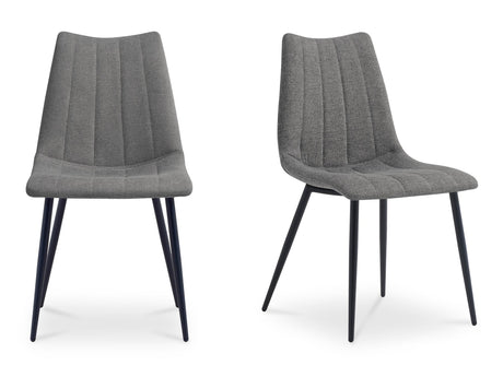 Alibi Dark Grey Dining Chair (Set of 2) by MOES at Eve Furniture