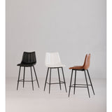 Alibi Ivory Counter Stool (Set of 2) by Moe's Home at Eve Furniture