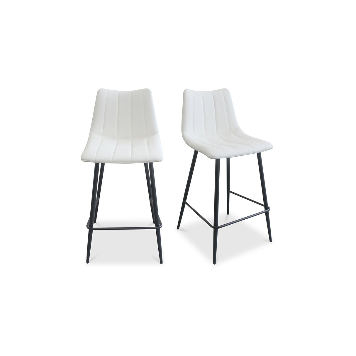 Alibi Ivory Counter Stool (Set of 2) by Moe's Home at Eve Furniture