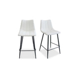 Alibi Ivory Counter Stool (Set of 2) by Moe's Home at Eve Furniture