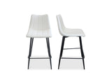 Alibi Ivory Counter Stool (Set of 2) by Moe's Home at Eve Furniture
