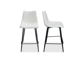 Alibi Ivory Counter Stool (Set of 2) by Moe's Home at Eve Furniture