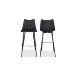 Alibi Matte Black Barstool (Set of 2) by MOES at Eve Furniture