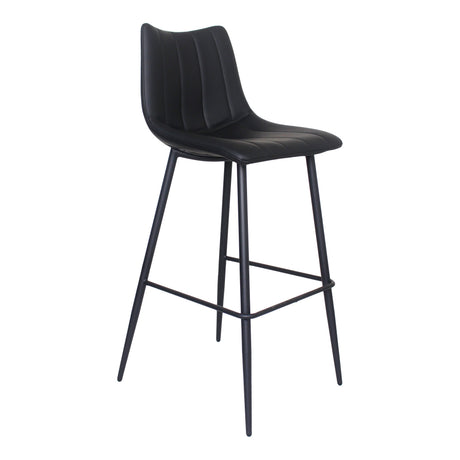 Alibi Matte Black Barstool (Set of 2) by MOES at Eve Furniture