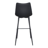 Alibi Matte Black Barstool (Set of 2) by MOES at Eve Furniture
