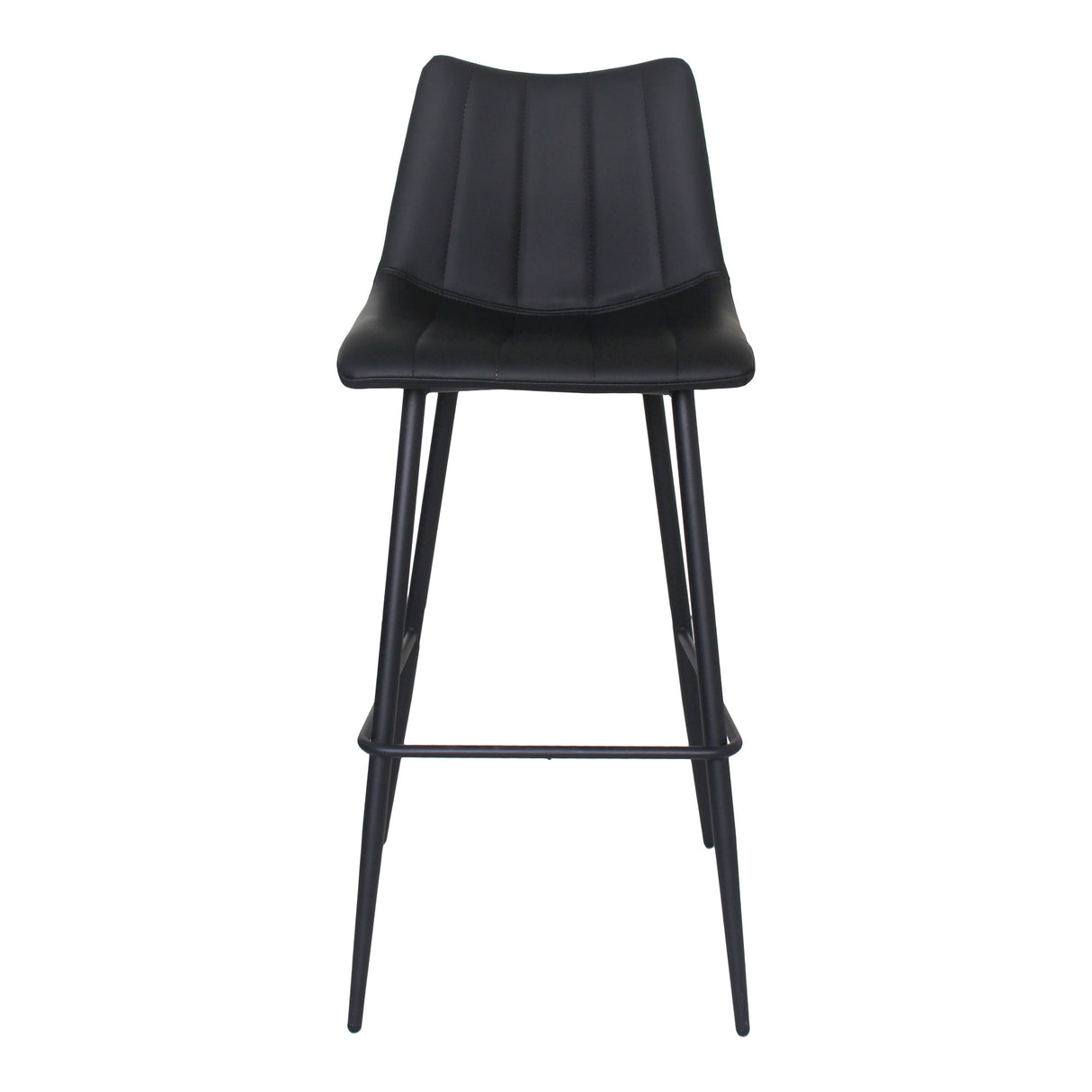 Alibi Matte Black Barstool (Set of 2) by Moe's Home at Eve Furniture