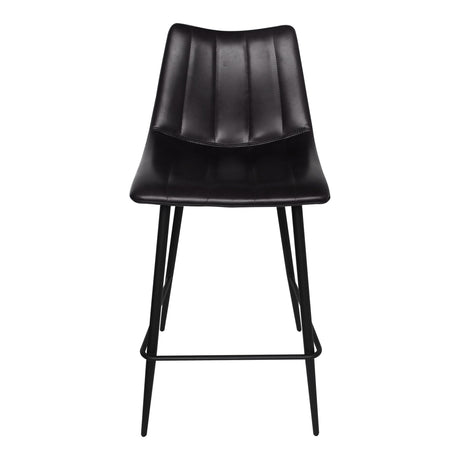 Alibi Matte Black Counter Stool (Set of 2) by MOES at Eve Furniture
