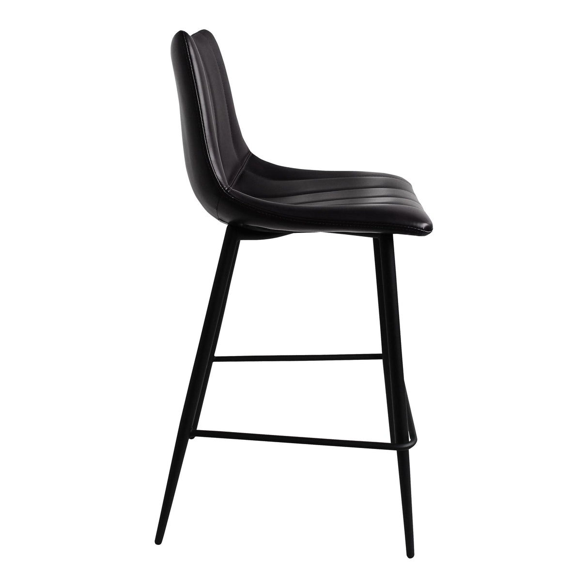 Alibi Matte Black Counter Stool (Set of 2) by MOES at Eve Furniture