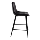 Alibi Matte Black Counter Stool (Set of 2) by MOES at Eve Furniture