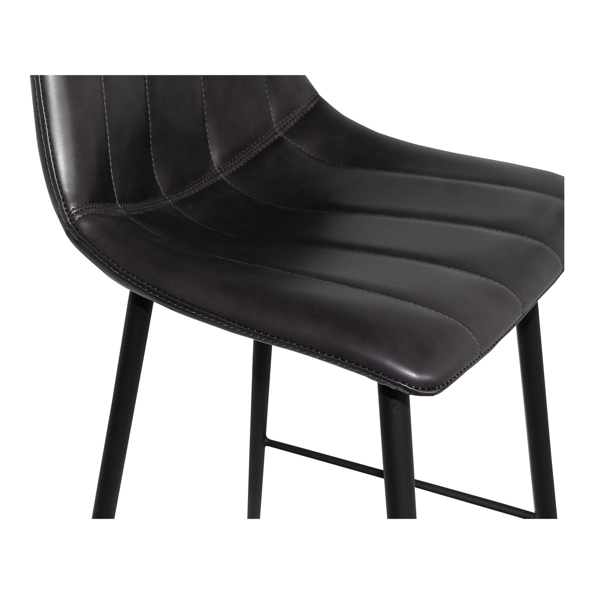 Alibi Matte Black Counter Stool (Set of 2) by MOES at Eve Furniture