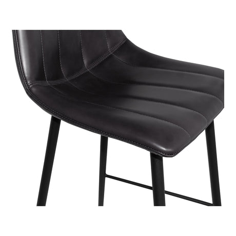 Alibi Matte Black Counter Stool (Set of 2) by MOES at Eve Furniture