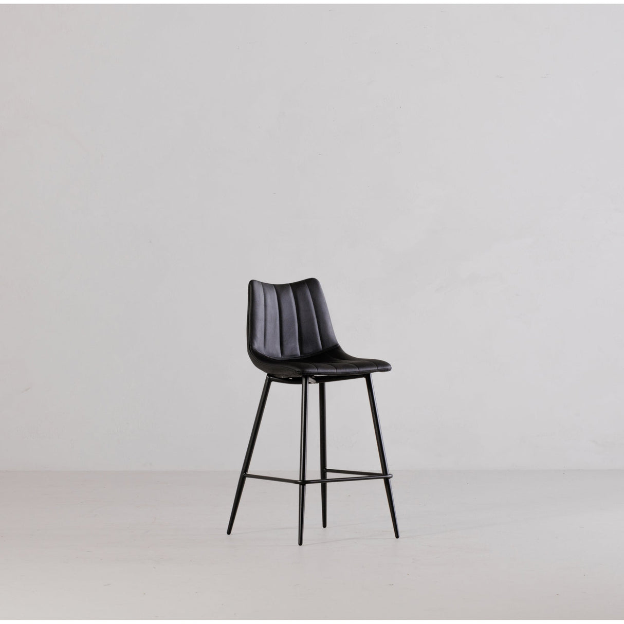 Alibi Matte Black Counter Stool (Set of 2) by Moe's Home at Eve Furniture