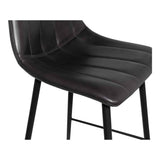 Alibi Matte Black Counter Stool (Set of 2)