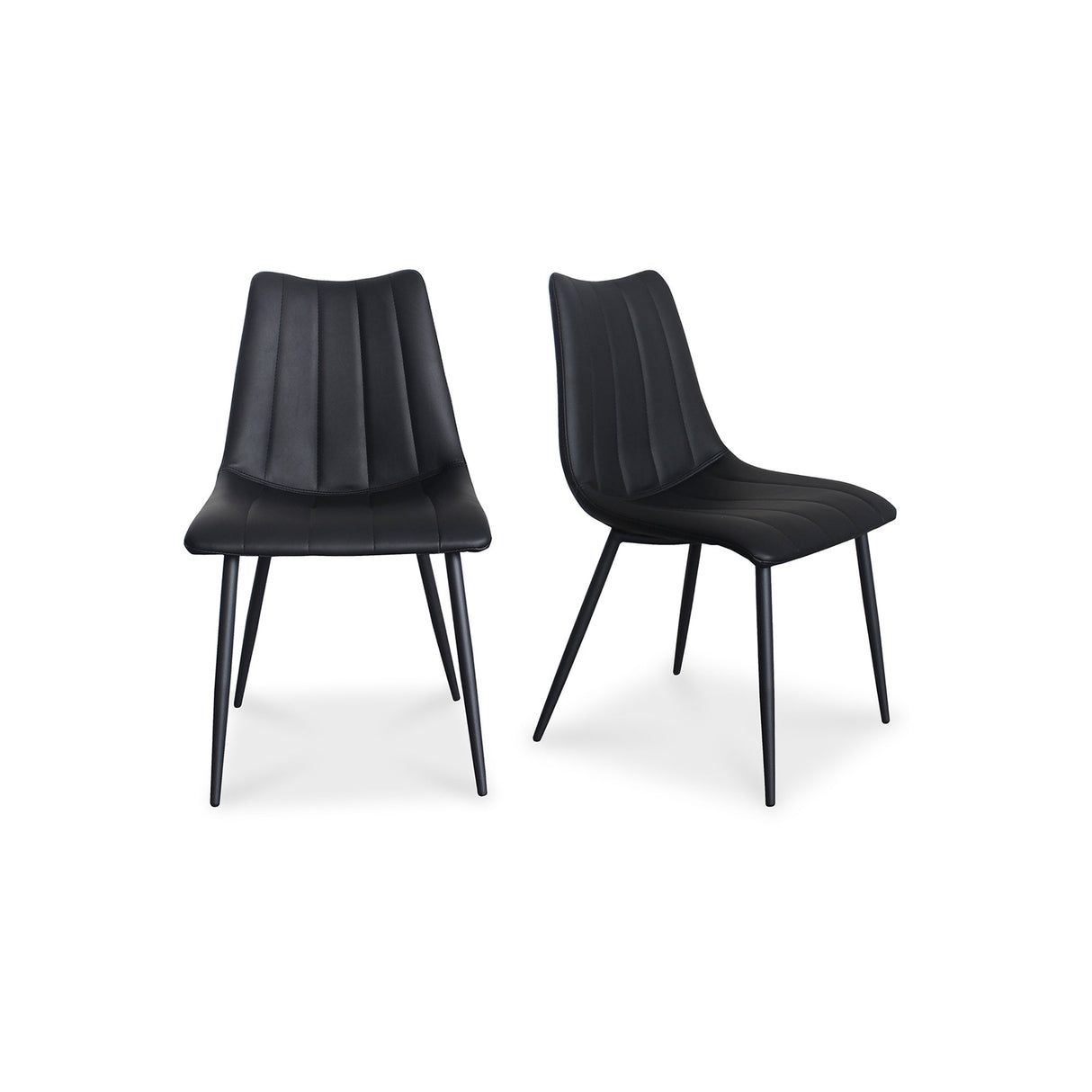 Alibi Matte Black Dining Chair (Set of 2) by MOES at Eve Furniture
