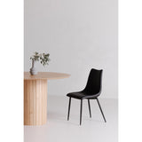 Alibi Matte Black Dining Chair (Set of 2) by MOES at Eve Furniture