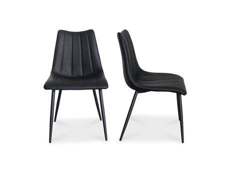 Alibi Matte Black Dining Chair (Set of 2) by MOES at Eve Furniture