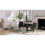 Alibi Matte Black Dining Chair (Set of 2) by Moe's Home at Eve Furniture