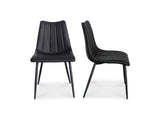 Alibi Matte Black Dining Chair (Set of 2) by Moe's Home at Eve Furniture