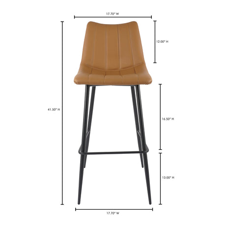 Alibi Tan Barstool (Set of 2) by MOES at Eve Furniture