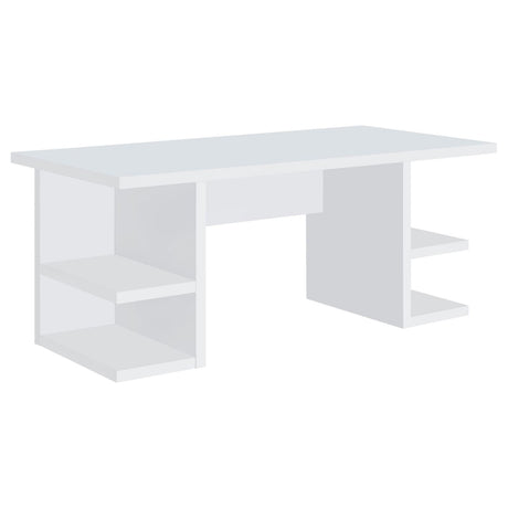 Alice White Writing Desk with Open Shelves by Coaster at Eve Furniture