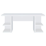 Alice White Writing Desk with Open Shelves by Coaster at Eve Furniture