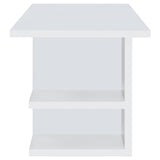 Alice White Writing Desk with Open Shelves by Coaster at Eve Furniture