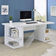 Alice White Writing Desk with Open Shelves by Coaster at Eve Furniture