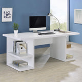 Alice White Writing Desk with Open Shelves by Coaster at Eve Furniture