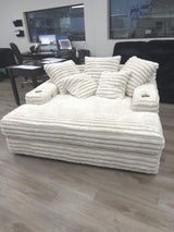 Align Beige Oversized Chaise Lounge by Happy Homes at Eve Furniture