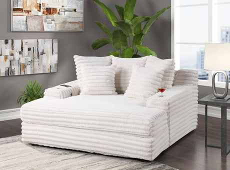 Align Beige Oversized Chaise Lounge by Happy Homes at Eve Furniture