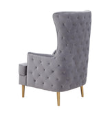 Alina Performance Velvet Tall Tufted Back Chair